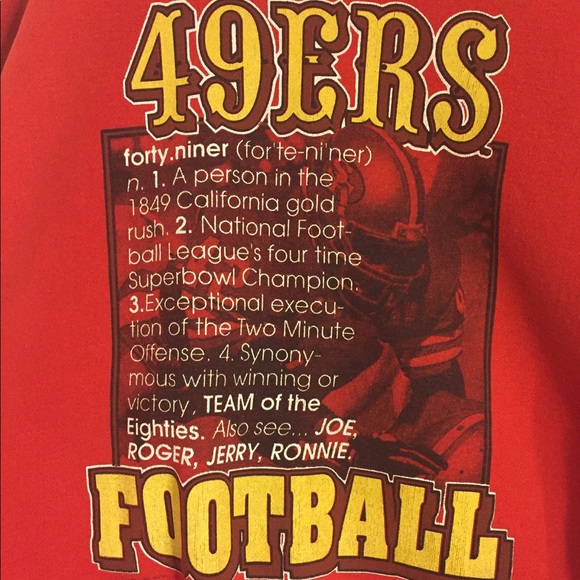 Vintage | 49ers Footfall Sweater Size M - Picture 2 of 8